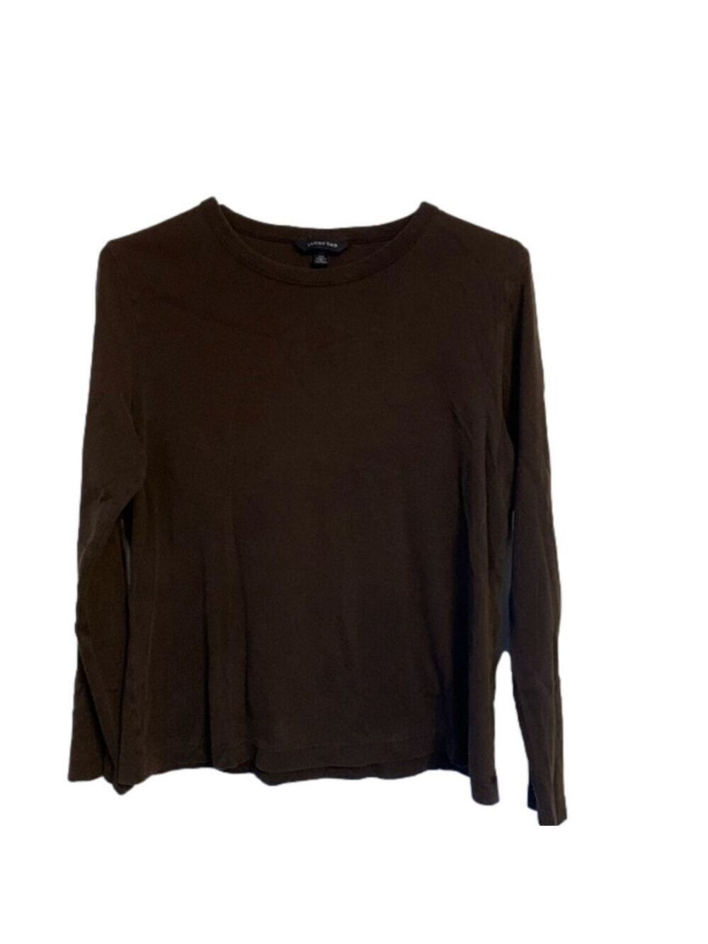 Lands’ end long sleeve tee shirt brown medium